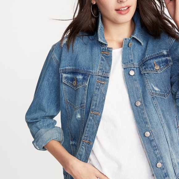 Old Navy Jackets & Blazers - Old Navy Boyfriend Trucker Jean Jacket